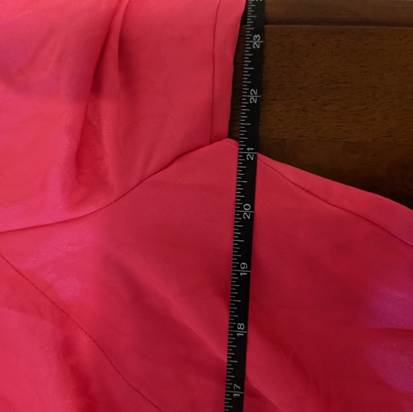 VTG 80s Pink Jacquard Blouse by Golden Gate - Picture 14 of 16